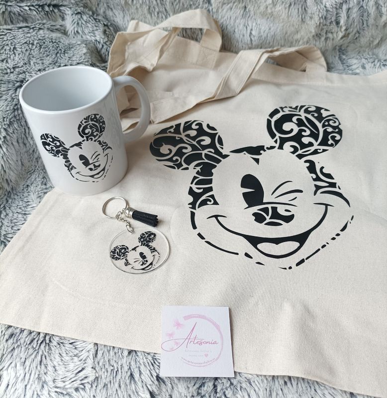 Tote bag, taza y llavero