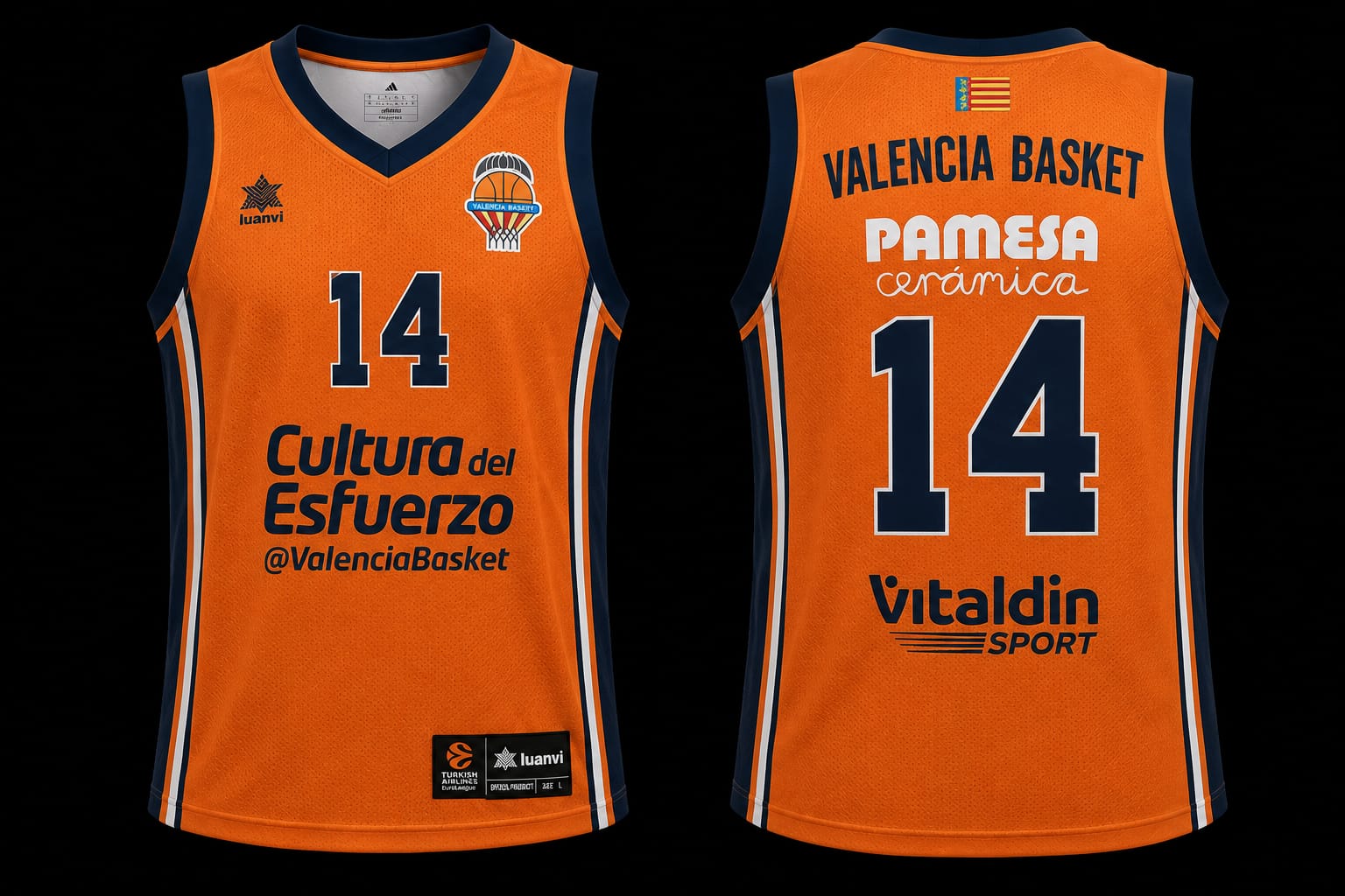 Camiseta basket naranja